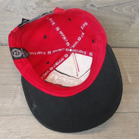 VTG Michael Jordan Chicago Bulls Malaki Hat Cap Embroidered Colorblock Snapback - Picture 11 of 11